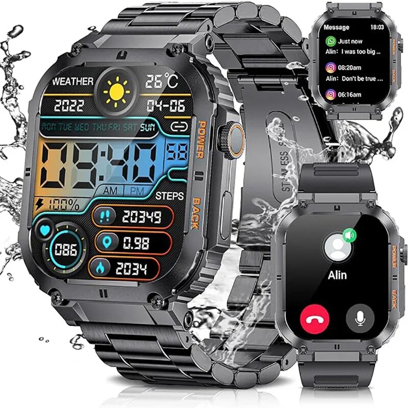 Health Wellness Bracelet - LIGE Outdoor Sports Fitness Smartwatch dla