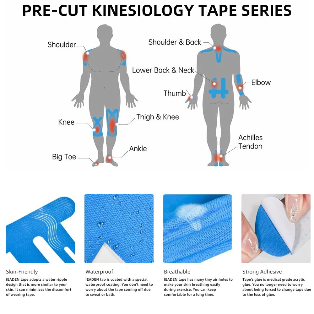 10 SZTUK Wstępnie Przyciętej T – Sports Taping Precut recenzja i cena